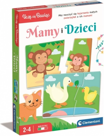 educatief spel puzzel mama’s en jongen CLEMENTONI