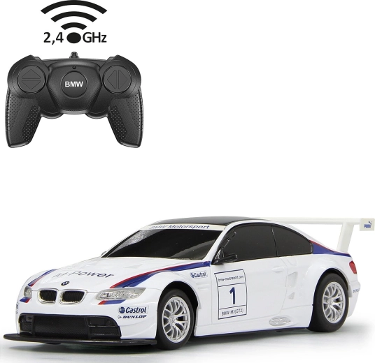 Op afstand bestuurbare BMW M3 Sport-auto 1:24 wit
