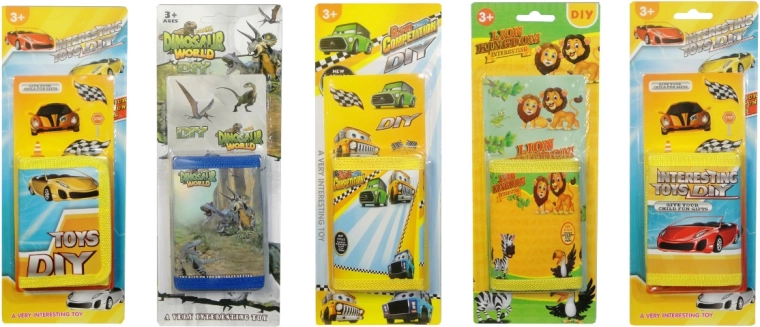 Kinderportemonnee met decoratieve stickers