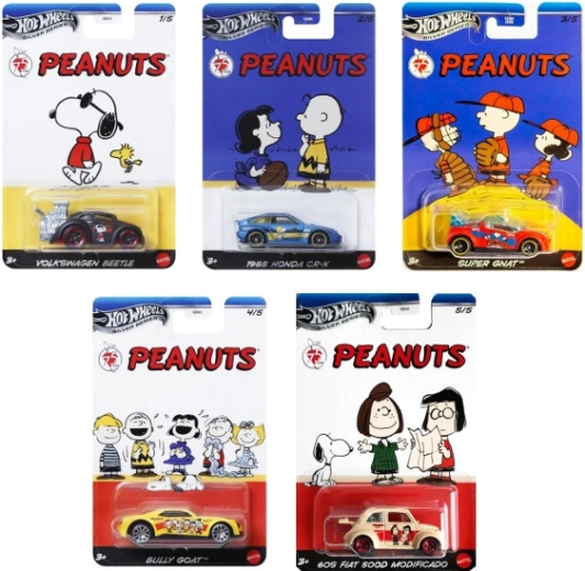 Metalen autootje HOT WHEELS Silver Series 75 Years PEANUTS