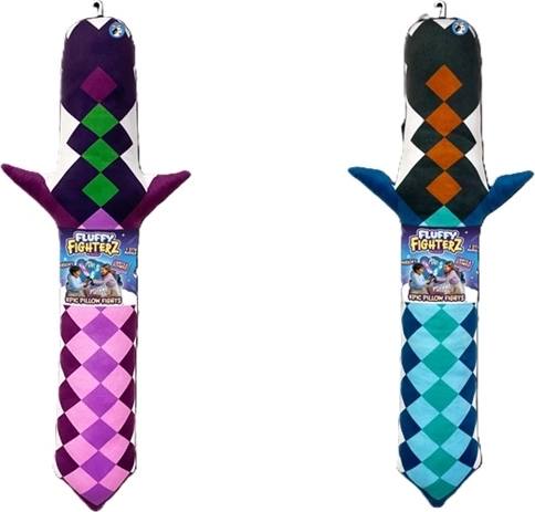 Fluffy Fighterz pluchen zwaard met licht- en geluidseffecten - 1 stuk