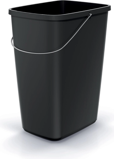 Compacta Q Basic prullenbak 9 l van gerecycled plastic, kiepdeksel