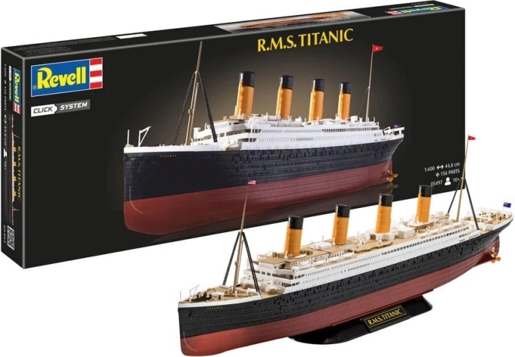 Kunststof model van het schip RMS Titanic 1:600 multicolor