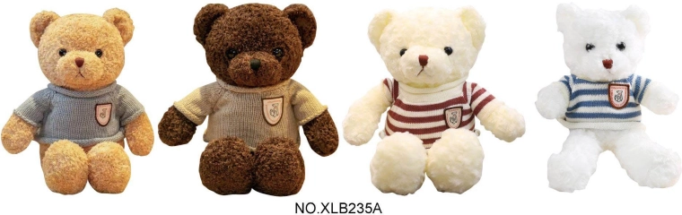 Pluchen bruine teddybeer in trui