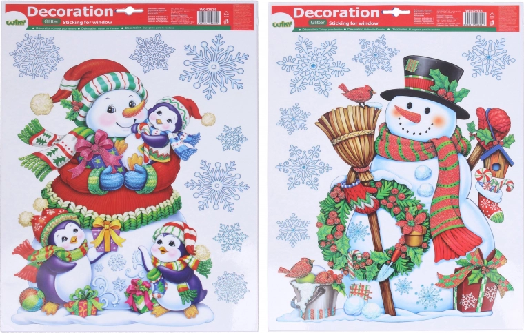 Raamdecoratie Kerst 41 × 29 cm