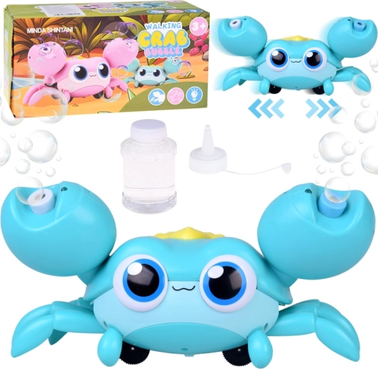 Krab automatische zeepbellenmaker met beweging en verlichting