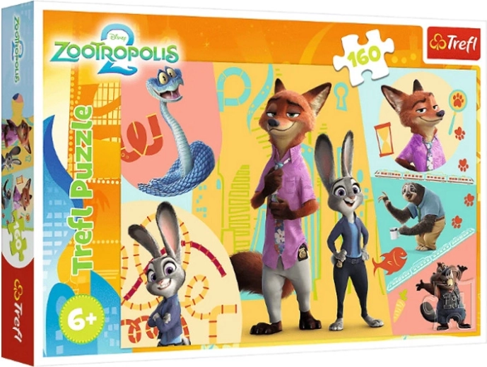 Puzzel Zootopie 2 – samen in Zootopia 160 stukjes
