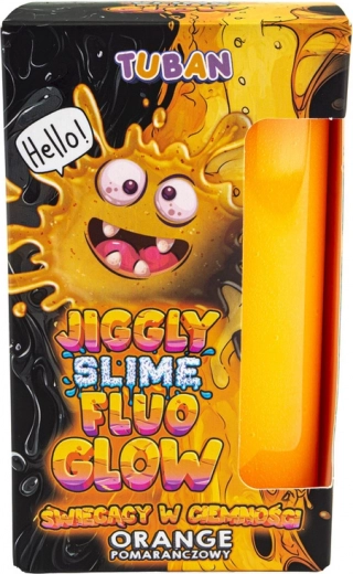 Tuban jiggle slime fluo oranje, lichtgevend in het donker 430 g