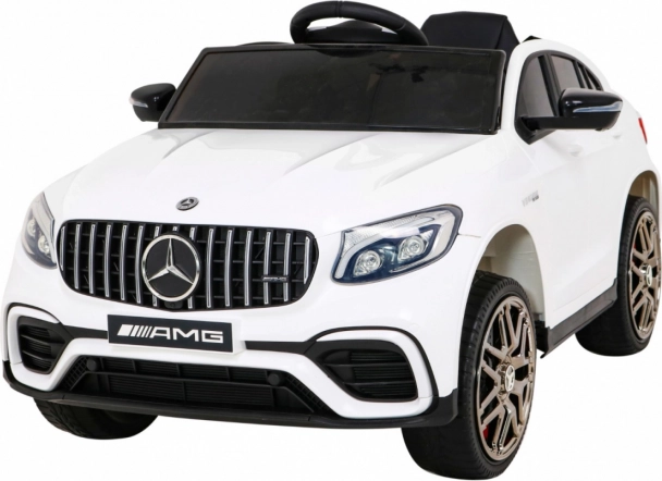 Elektrische kinderauto MERCEDES-BENZ GLC 63 S 4x4, wit met afstandsbediening