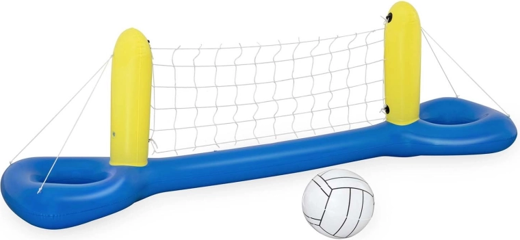 Opblaasbare drijvende volleybalset voor in het zwembad 252 × 64 cm BESTWAY