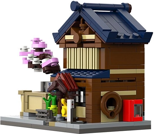 CaDA Mini Japanse openbare badhuizen Sento bouwset 1:65