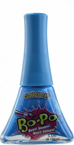 EP Line BO-PO afpelbare nagellak voor kinderen donkerblauw met kleurveranderend effect Cloudy Day - 1 stuk