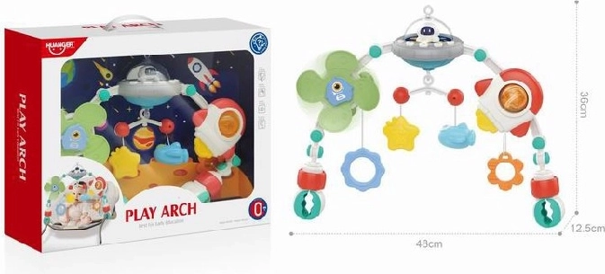 Universele hangboog voor ledikant en kinderwagen Ufo met muziekpaneel