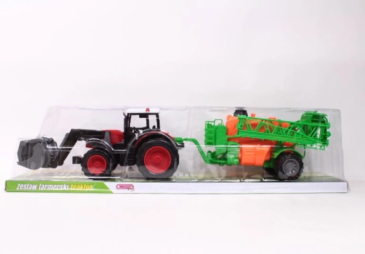 Tractor met landbouwmachine (speelgoed)