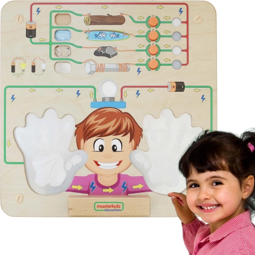 Masterkidz educatief paneel experiment met geleiding