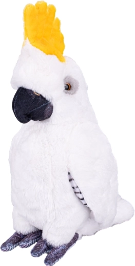 Pluchen kaketoe met gele wangen 37 cm