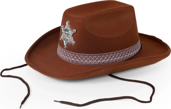 Kinder cowboyhoed met sheriffster