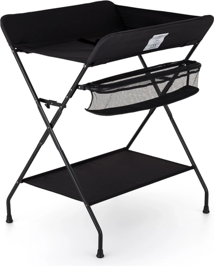 Commode FEEDO Black, opvouwbaar met opbergruimte