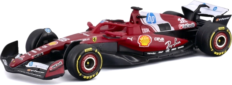 Bburago Ferrari SF-25 (2025) Charles Leclerc #16 – Formule 1-model 1:64 in blisterverpakking