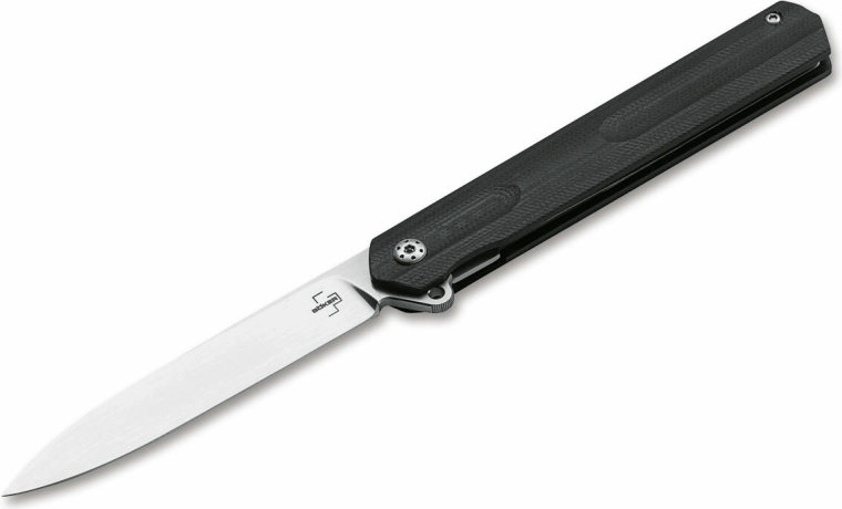 Böker Plus Kyoto heren-zakmes, zwart G10, lemmet 8,8 cm