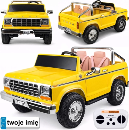 Elektrische kinderauto FORD Bronco Pickup voor twee