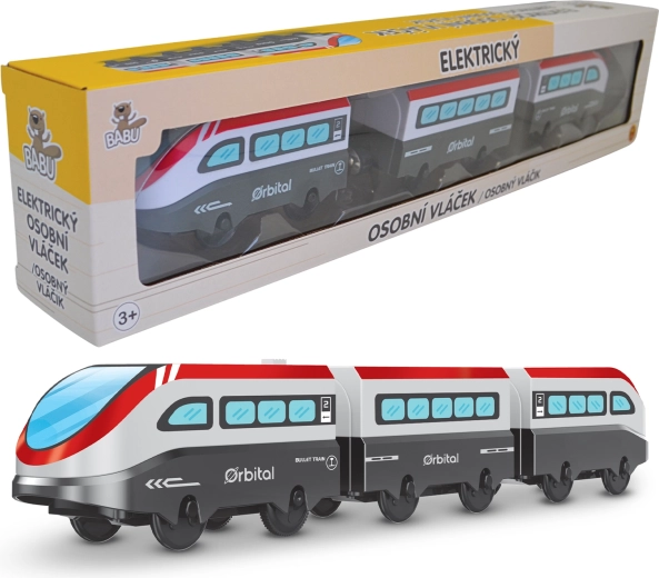 Babu elektrische passagierstrein – set van 3 stuks
