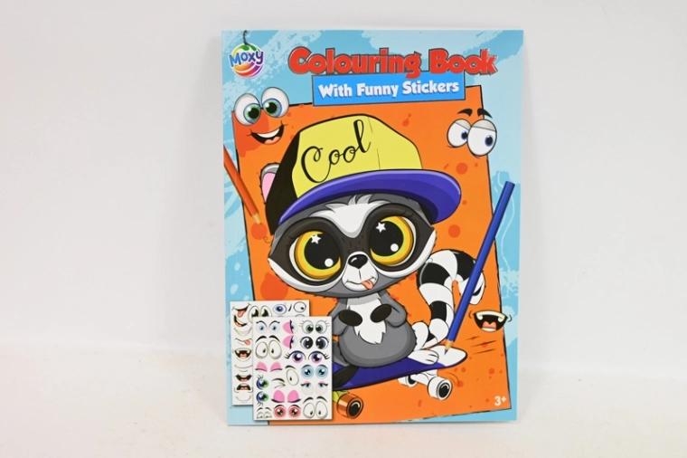 Kleurboek met stickers A4 (24 pagina’s)