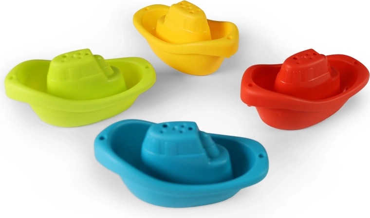 Set plasticen bootjes voor in het water - 4 stuks