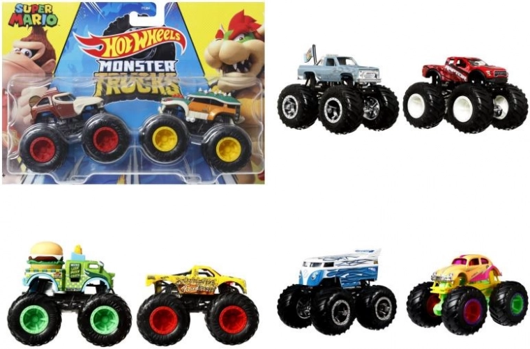 Hot Wheels Monster Trucks 1:64 dubbelpack – verschillende modellen