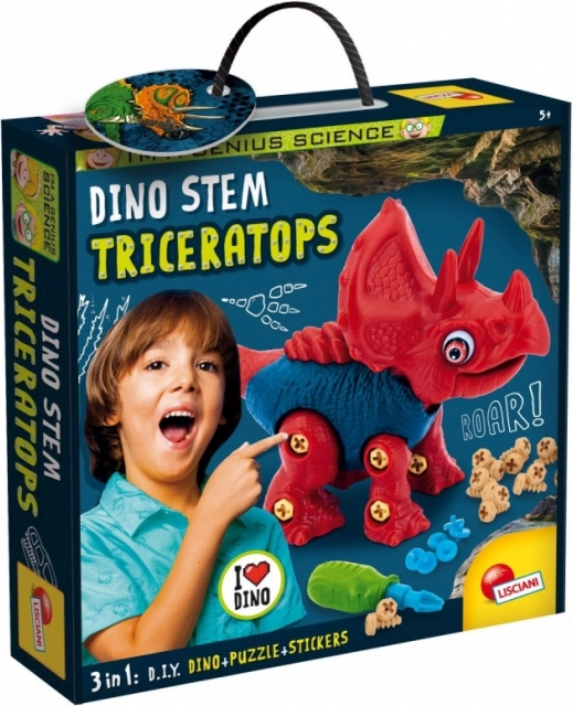 Constructieset I'm A Genius Dino Steam - Triceratops