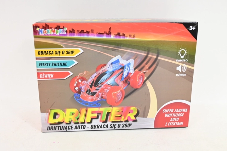 Auto-drifter met LED-verlichting en geluidseffecten