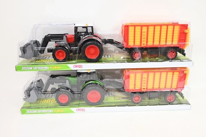 Tractor met aanhanger voor kinderen