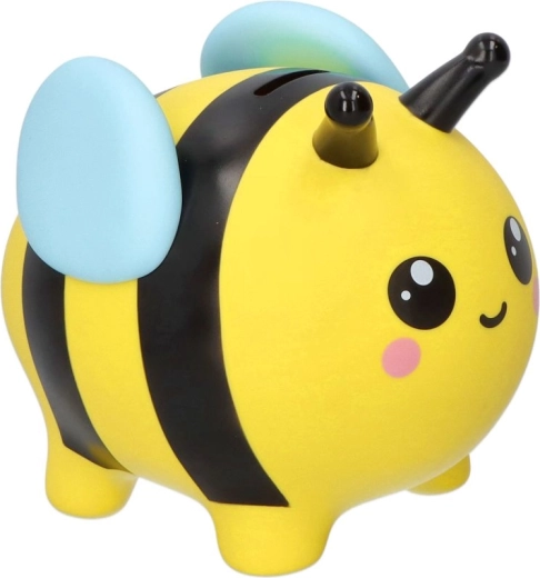 Grote PVC-spaarpot in de vorm van een bij