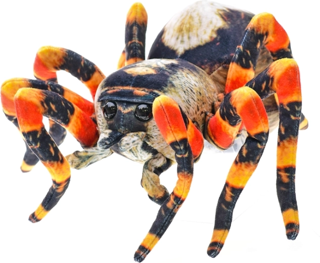 Pluchen bruine spin 25 cm