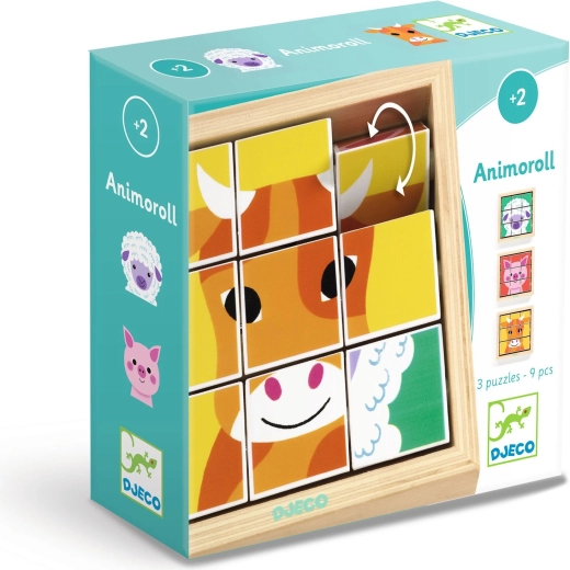 Draaiend puzzel Boerderij Djeco