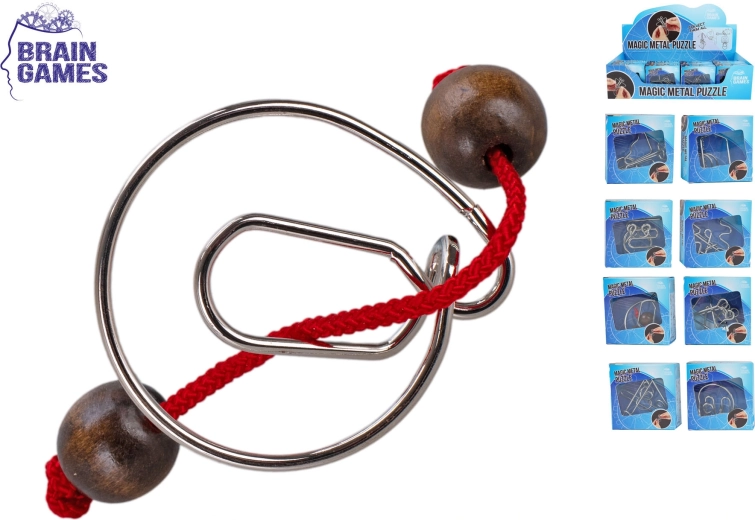 Metalen puzzels Brain Games – set van 8 varianten
