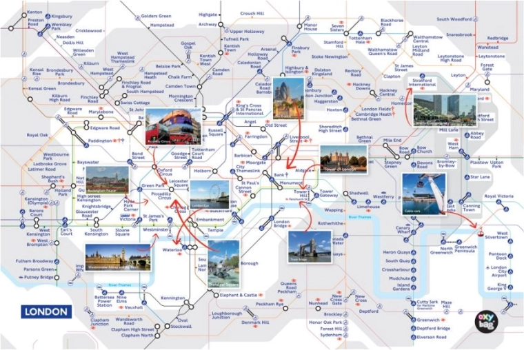 Bureau-onderlegger Londen