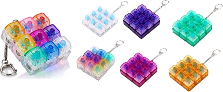 Klikbare antistressleutelhanger met licht