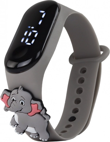 Aanraakhorloge Grijze Olifant met verstelbare band