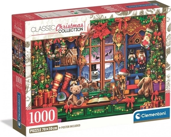 Clementoni puzzel 1000 stukjes kerstwinkeltje