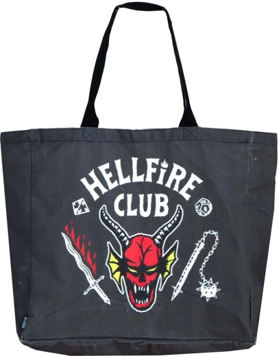 Stoffen boodschappentas XL Stranger Things Hellfire Club - 1 stuk