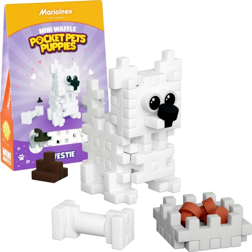 Bouwset Mini Waffle Pocket Pets puppy’s Westie – WEST HIGHLAND TERRIER