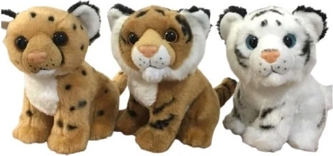 Witte tijger of bruine cheeta 16 cm