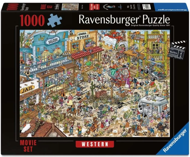 Ravensburger puzzel filmset Western 1000 stukjes