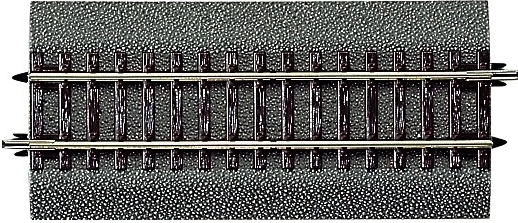 Roco Line rechte rail met ballastbed