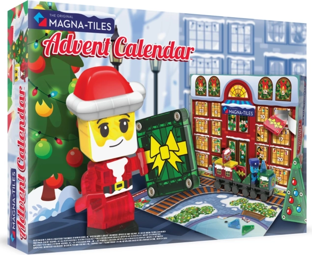 MAGNA-TILES microMAGS magnetische bouwset adventskalender, 34 onderdelen