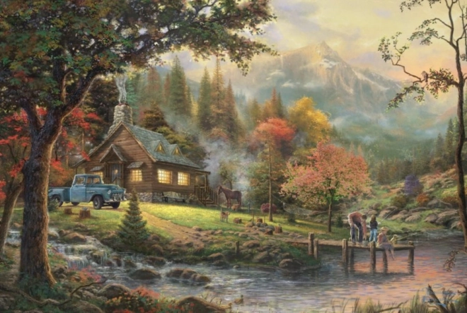 Schmidt Spiele Thomas Kinkade Idyll aan de rivier 500-delige puzzel