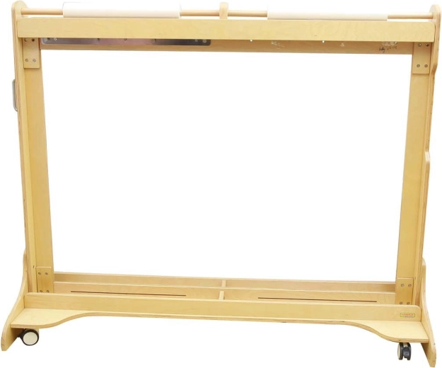 Houten mobiele schilders ezel met acrylraam MASTERKIDZ