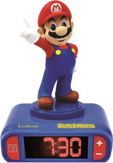 Wekker met Super Mario-figuur