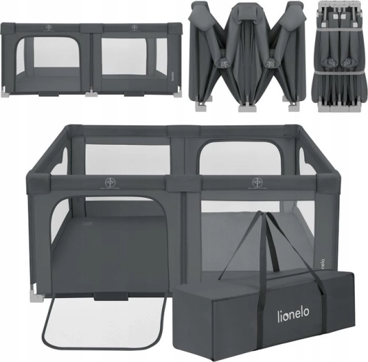 Kinderbox Lionelo Florence Easy Fold Grey Graphite